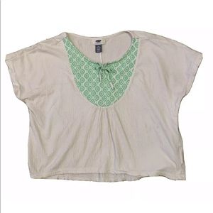 Womens White Tribal Shirt